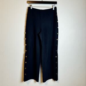 Belle Vere Button Embellished Trousers - Size 4